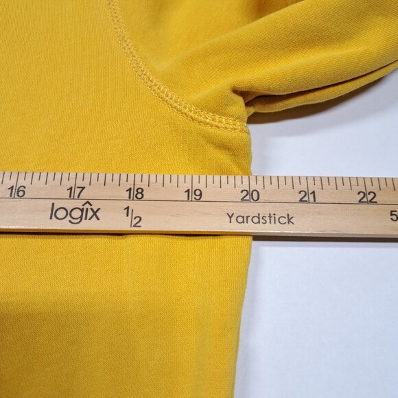 Tommy Hilfiger Womens Sweatshirt Mustard Yellow Long Sleeve Size S Small 90s Y2K - Picture 6 of 7